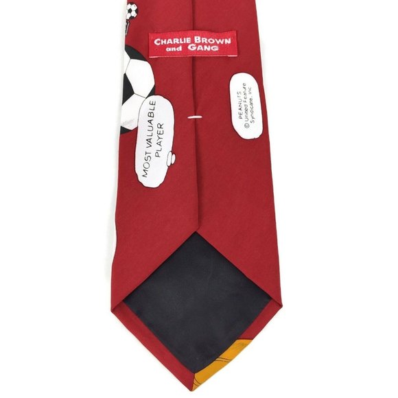 Peanuts‎ Red Snoopy Most Valuable Player Sports Tie - Picture 5 of 9